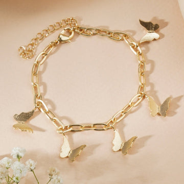 5-Butterfly Charm Bracelet