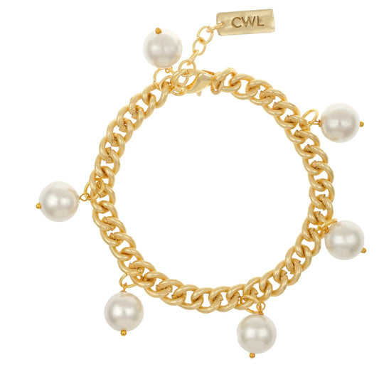 Dangling Pearls Bracelet My Store