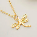 Dragonfly Charm Necklace Cackle With Love