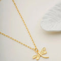 Dragonfly Charm Necklace Cackle With Love