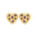 Embellished Heart Earrings My Store