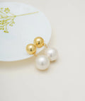 Golden Glow Pearls Earrings Cackle With Love