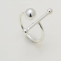 Silver Statement Ball Ring Cackle With Love