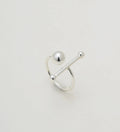 Silver Statement Ball Ring Cackle With Love