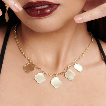 Classic Gold Clover Necklace