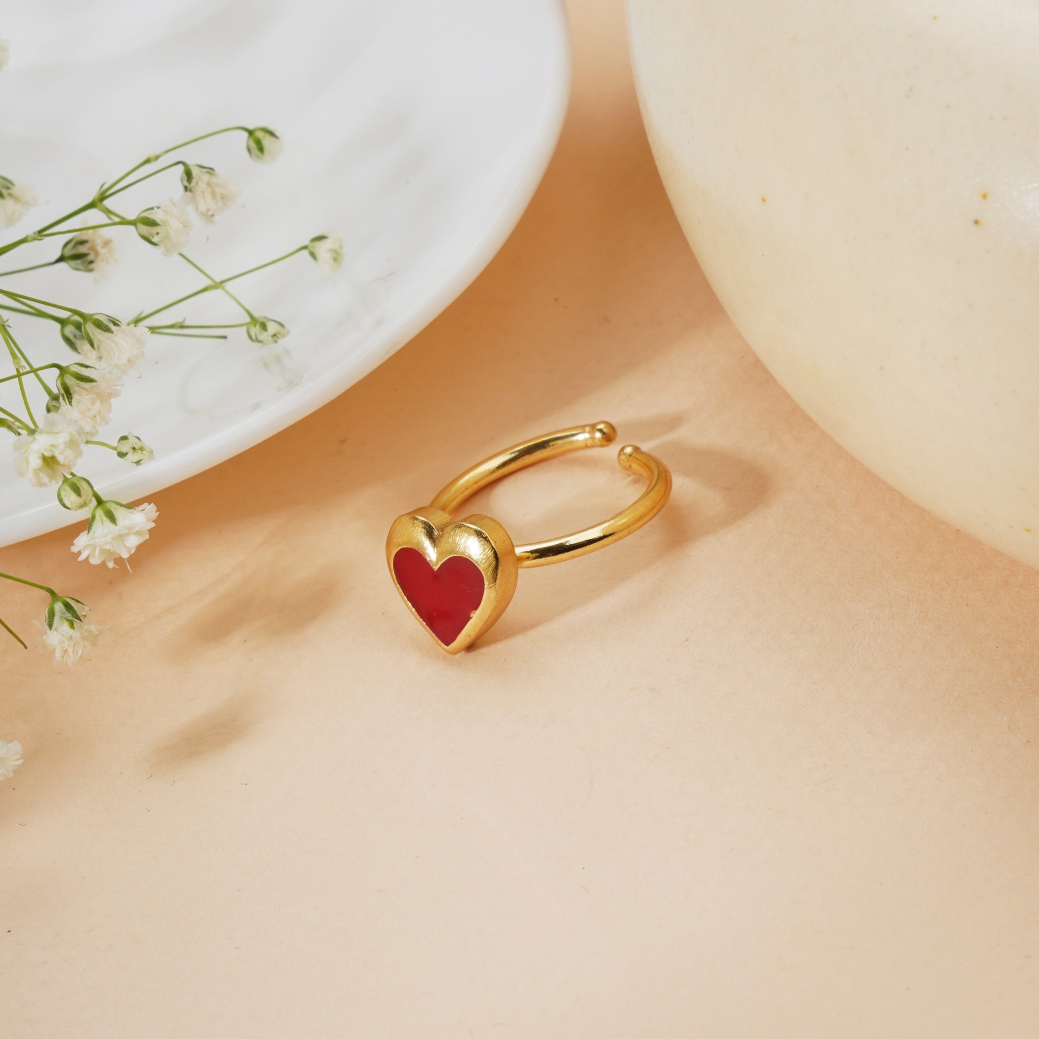 Gianna: 0.81ct Heart Cut Red Fire Garnet CZ Promise Friendship Ring -  Trustmark Jewelers